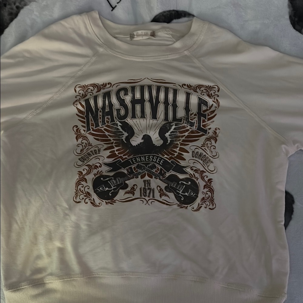 Altar'd State White Nashville Sweatshirt